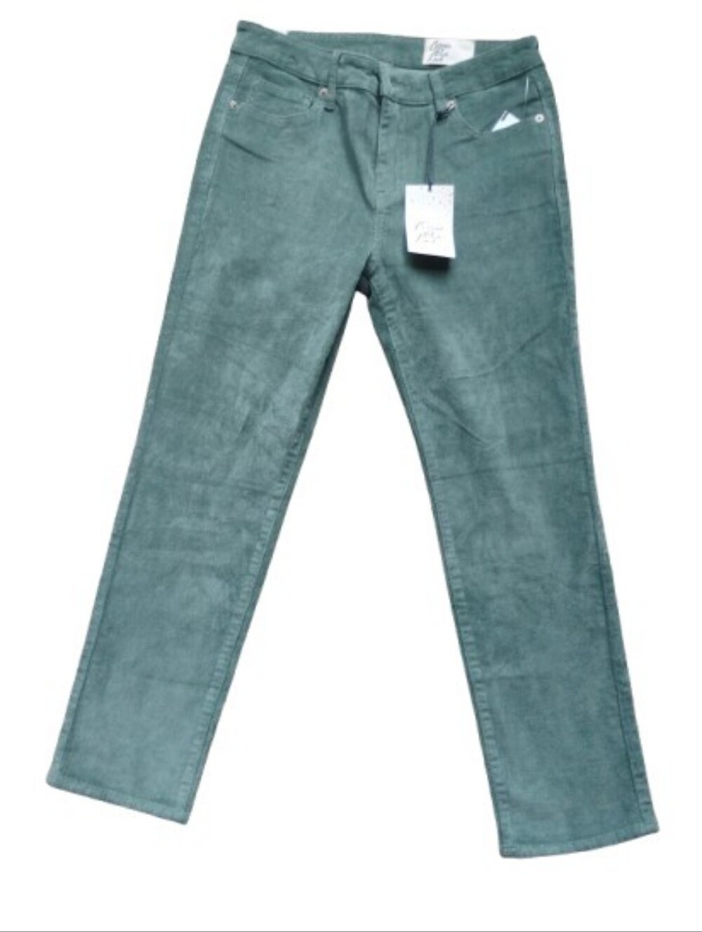 NWT Cosmic Blue Love Anthropologie Revolve Alpine Frost Corduroy Pants Size 27P